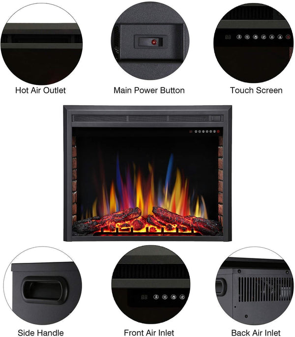 Electric Fireplace Insert Adjuatble Flame Colors 936A,939A,936BXB,939BXB Kismile