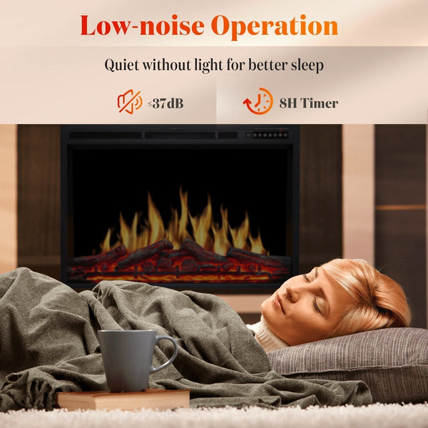 Electric Fireplace Insert Adjuatble Flame Colors 936A,939A,936BXB,939BXB Kismile