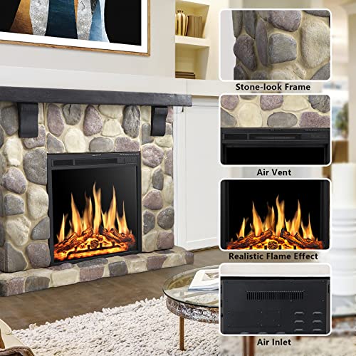 48 Inch Electric Fireplace Stone Mantel Package Y4926 Kismile