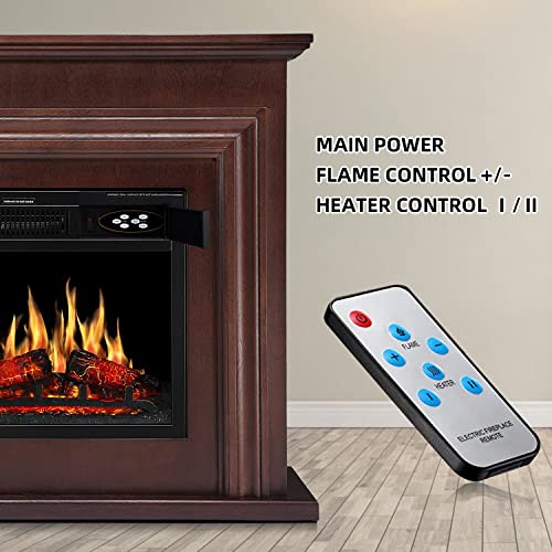 36 Inch Electric Fireplace Mantel Wooden Surround Firebox M1804 Kismile