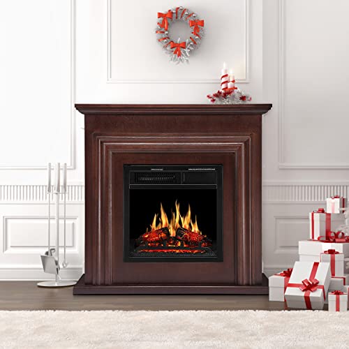 36 Inch Electric Fireplace Mantel Wooden Surround Firebox M1804 Kismile