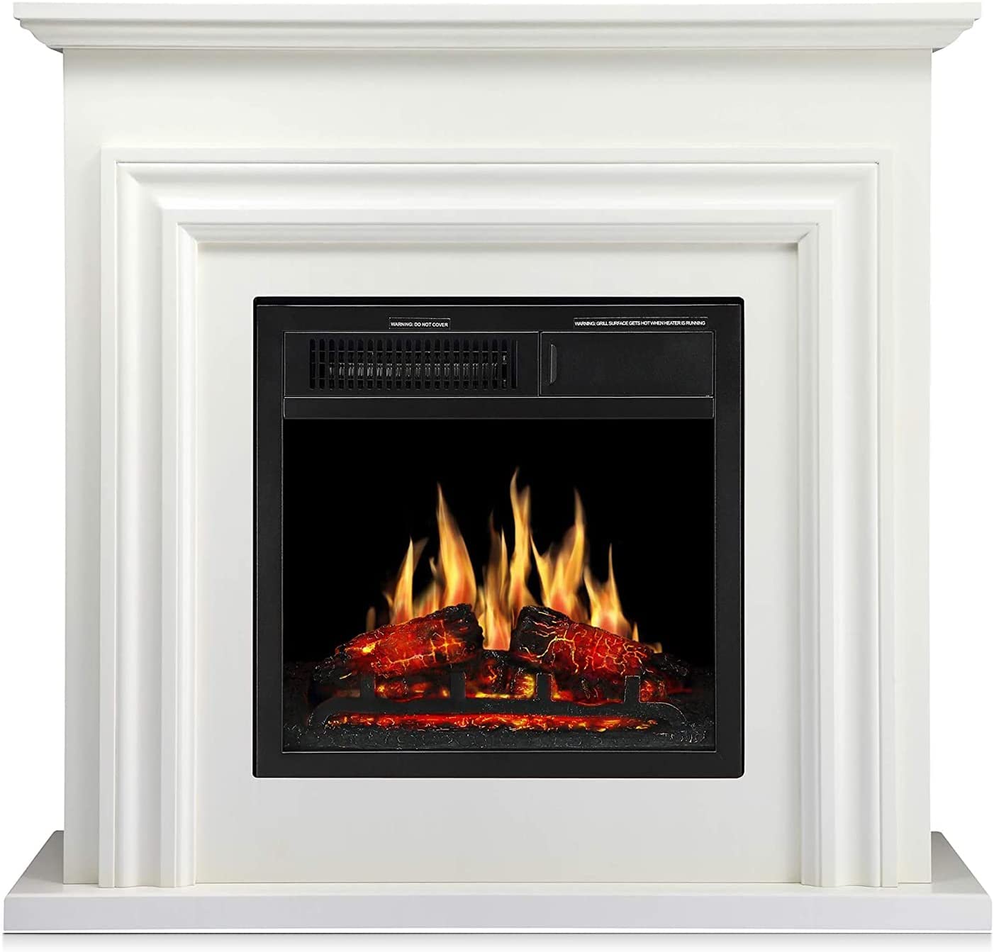 36 Inch Electric Fireplace Mantel Wooden Surround Firebox M1804 Kismile