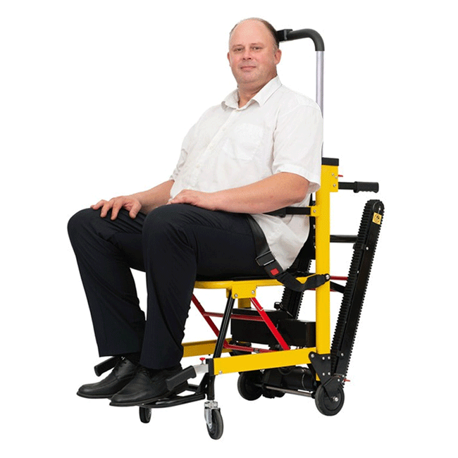 Heavy-Duty 350LBS Electric Motorized Handicap Elderly EMS Home Stair Climbing Wheelchair Lift [FDA-Approved] (SAK54615)