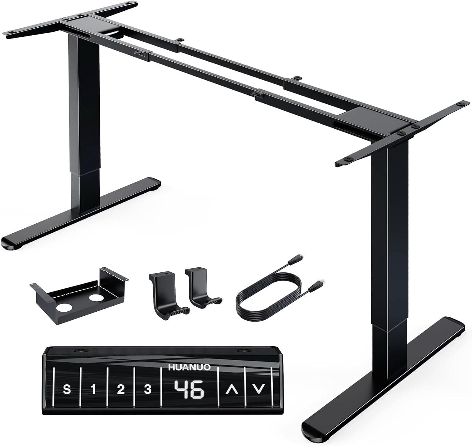 Electric Height Adjustable Desk Frame with Dual Motors