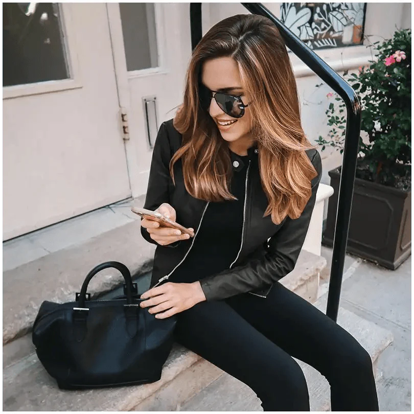 Elegance Autumn And Winter New Solid Color Jacket For Women's PU Leather Warmth Fashion Long-Sleeved Jacket For Women