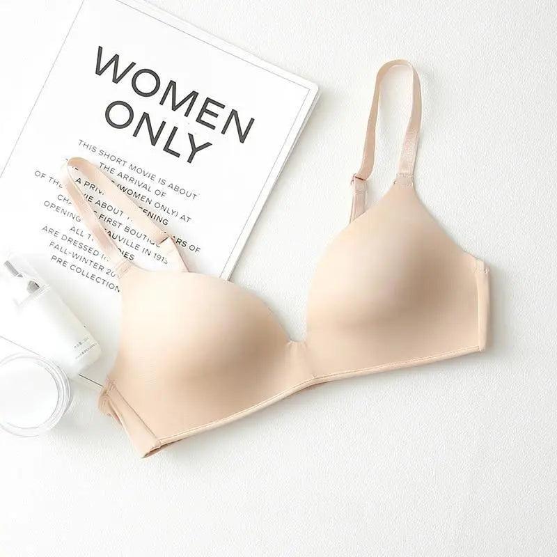 Elegance Seamless Bras for Women Push Up Bras No Wire Brassiere A B Cup Underwear Sexy Bra Three Quarters(3/4 Cup) Bras For Ladies