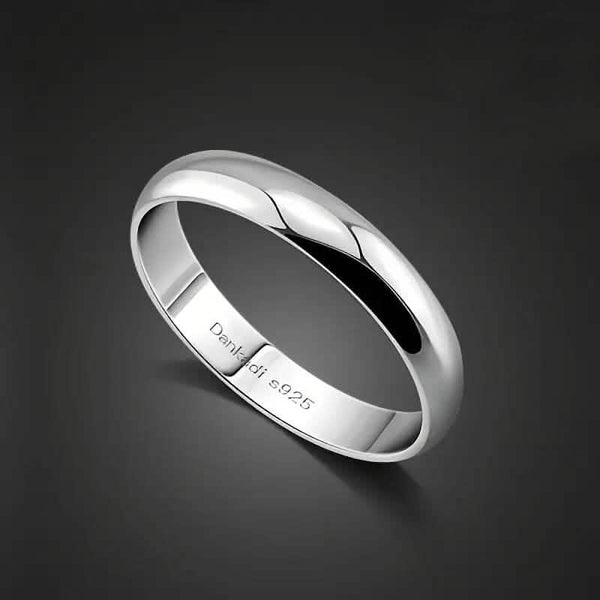 Elegant and Charming S925 Silver Wedding Band Ring