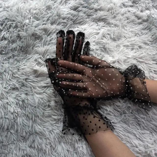 Elegant Black 1 Pair Women Summer Flexible Gloves Stretchy One Size Gloves Excellent For Any Occasion