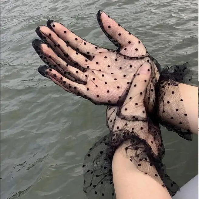 Elegant Black 1 Pair Women Summer Flexible Gloves Stretchy One Size Gloves Excellent For Any Occasion