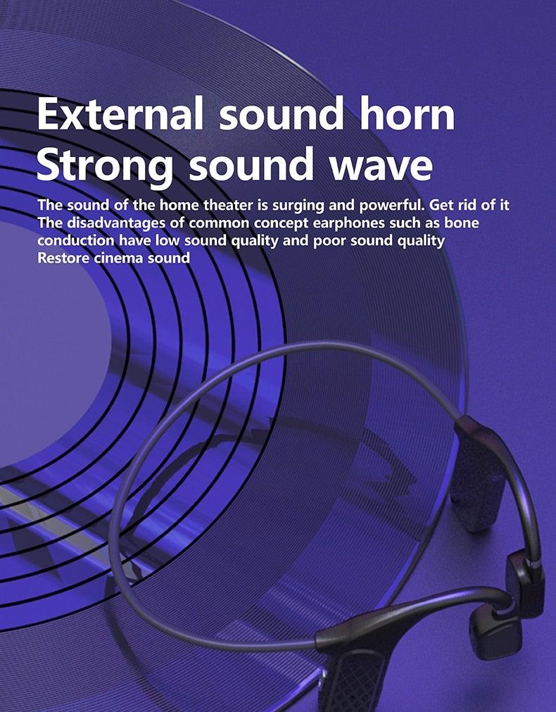 Elegant Black Headphones Wireless Earphones For Workouts And Running Bluetooth Headphones With Mic Grey Bluetooth 5.0 Bone Conduction Earphone Waterproof Sport Headphone Bluetooth Headsets Wireless Headphones Music Handsfree Design