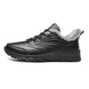 Elegant Black Winter Men Waterproof Snow Shoes Comfortable Sneakers Mens Work Casual Shoes Non-Slip Light Rubber Sole Walk Fashion Sneakers Breathable Comfort Walking Shoes For Mens - Black / 45