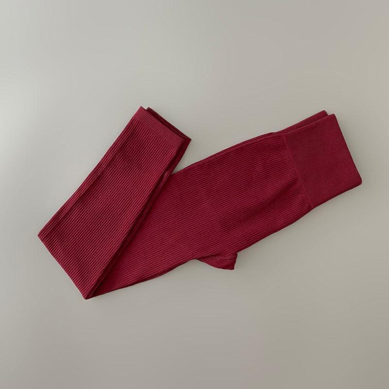 Elegant Blue Yoga Pants High Waisted Gym Leggings Yoga Leggings Seamless Gym Push Up Workout Stretch Fitness Sweatpants Ultra Soft Leggings Tight Sport Women Fitness Seamless Female Legging Tummy Control Running Pants For Training