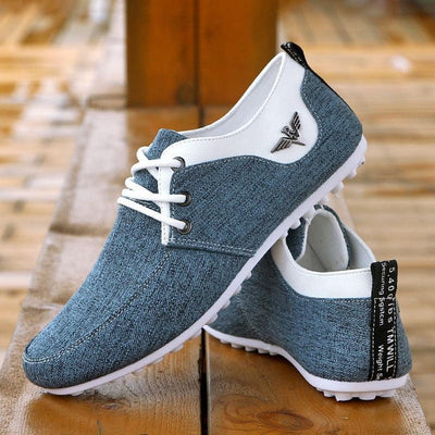 Elegant Casual Mens Shoes Lace-Up Linen Cloth Breathable Mens Canvas Shoes Flats Driving Walking Shoes Driving Sneakers Casual Cloth Shoes Lightweight Outdoor Shoes