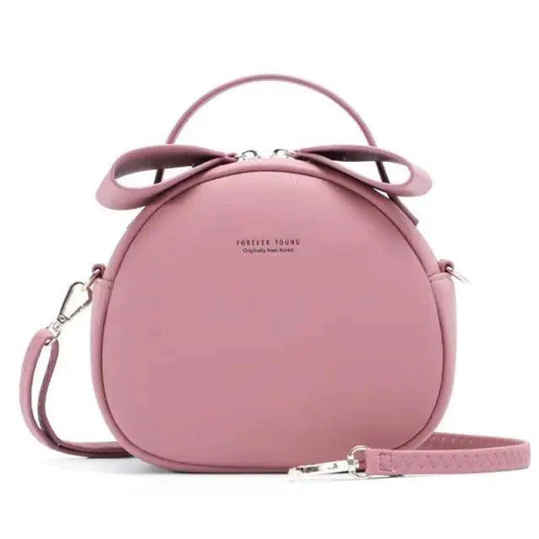 Elegant Cute Geometrical Women Handbag Soft PU Leather Women's Crossbody Messenger Bags Round Ladies Shoulder Bag