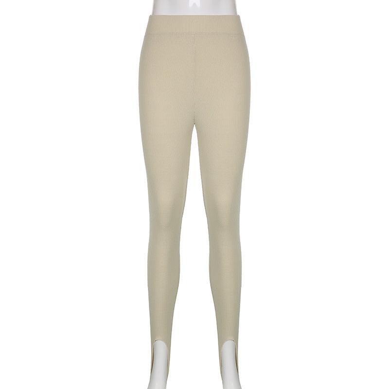 Elegant High Waist Cotton Fitness Basic Pants Casual Spring New Female Skinny Leggings Women Seamless Fitness Leggings Women Seamless Push Up Leggings Workout Pants Breathable Pants