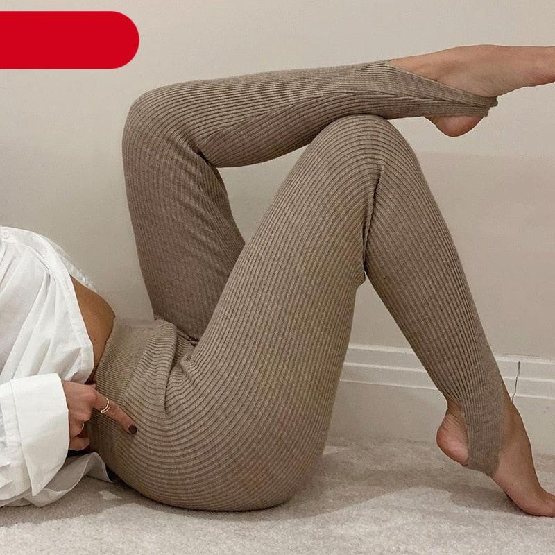 Elegant High Waist Cotton Fitness Basic Pants Casual Spring New Female Skinny Leggings Women Seamless Fitness Leggings Women Seamless Push Up Leggings Workout Pants Breathable Pants