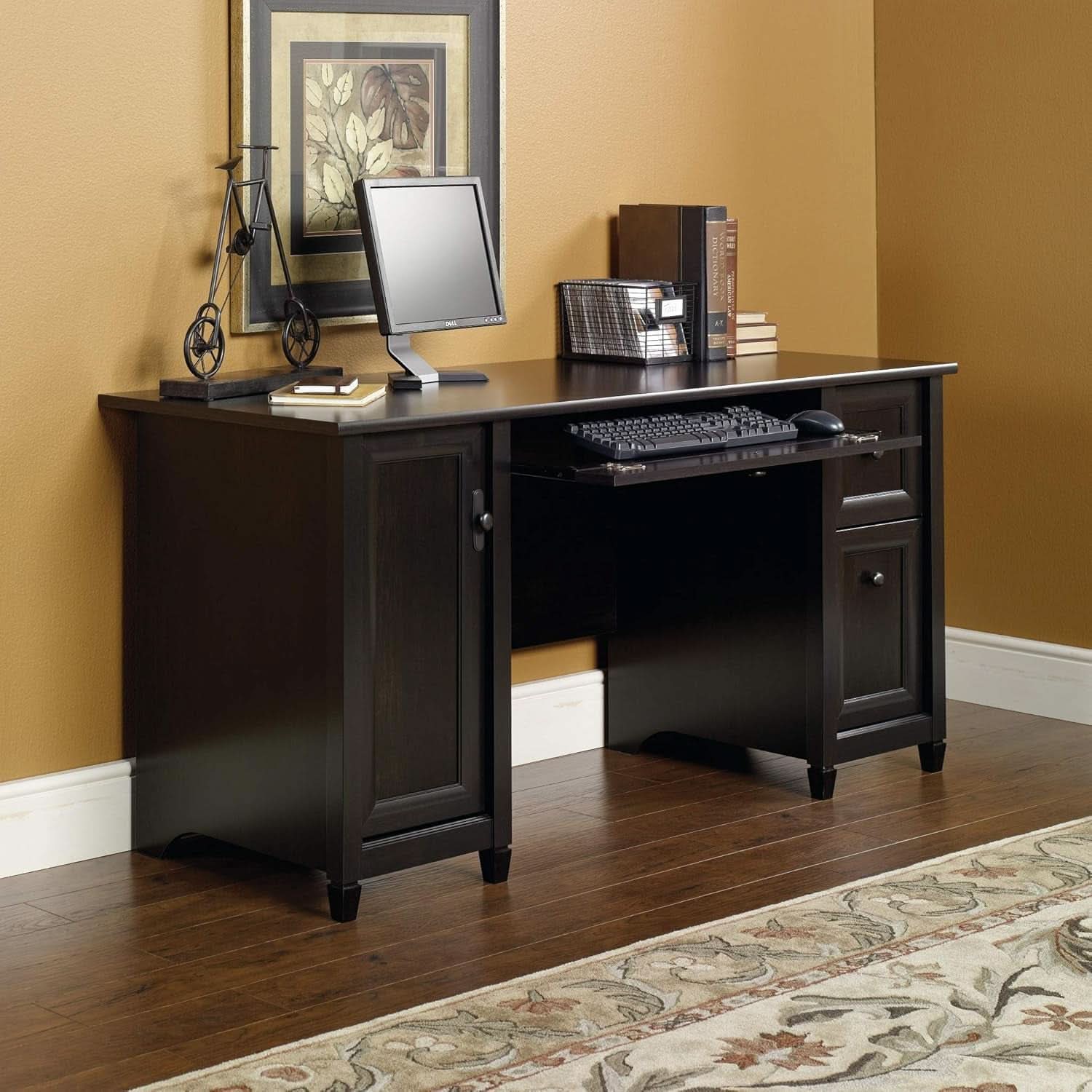 Elegant Home Office Computer Desk with Storage Drawers