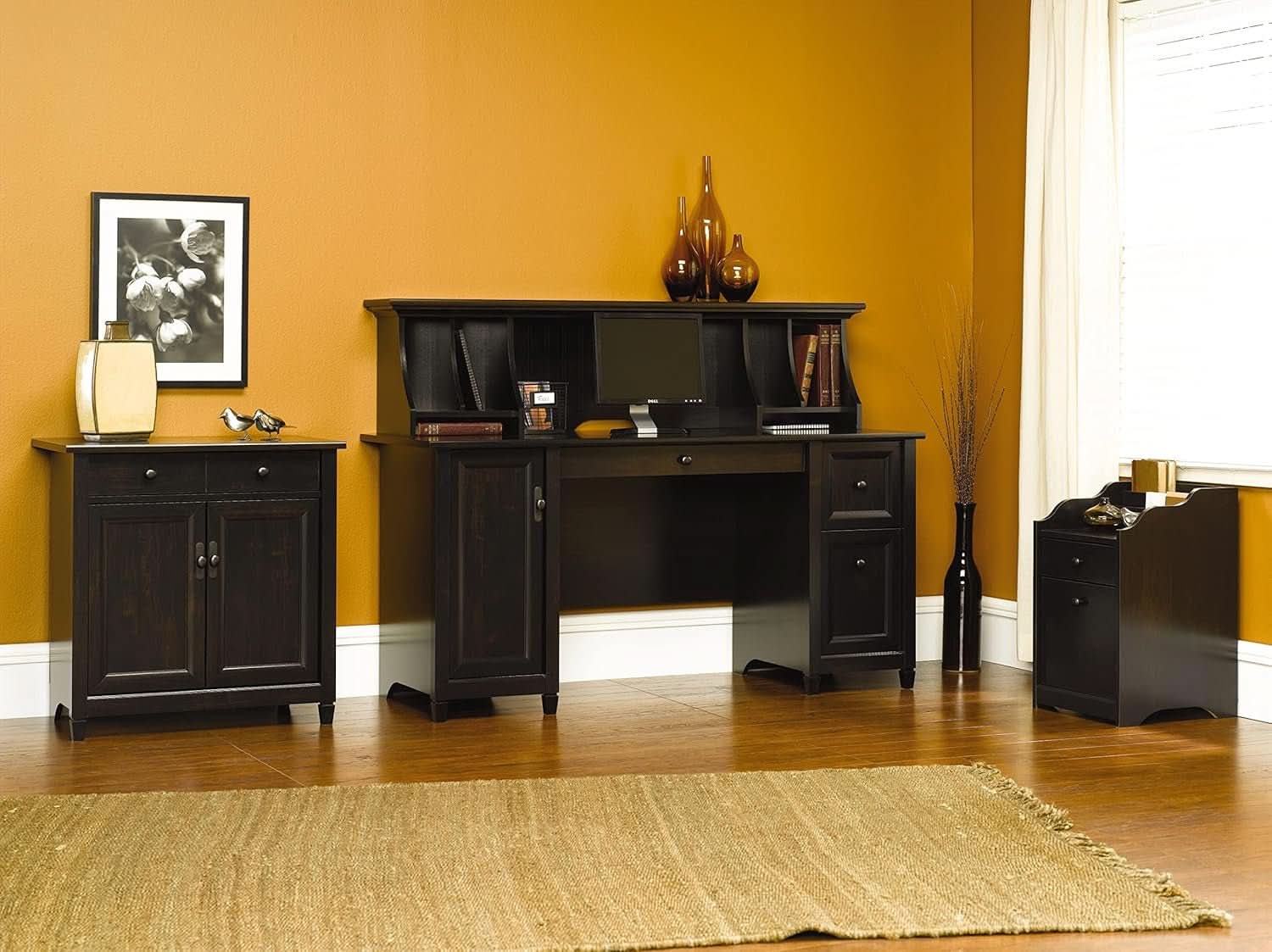 Elegant Home Office Computer Desk with Storage Drawers