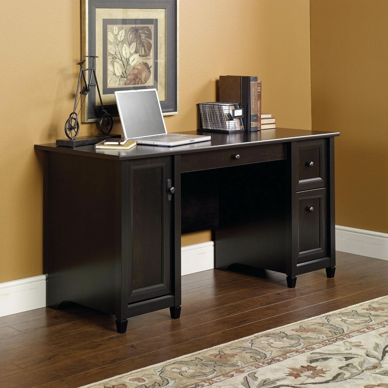 Elegant Home Office Computer Desk with Storage Drawers