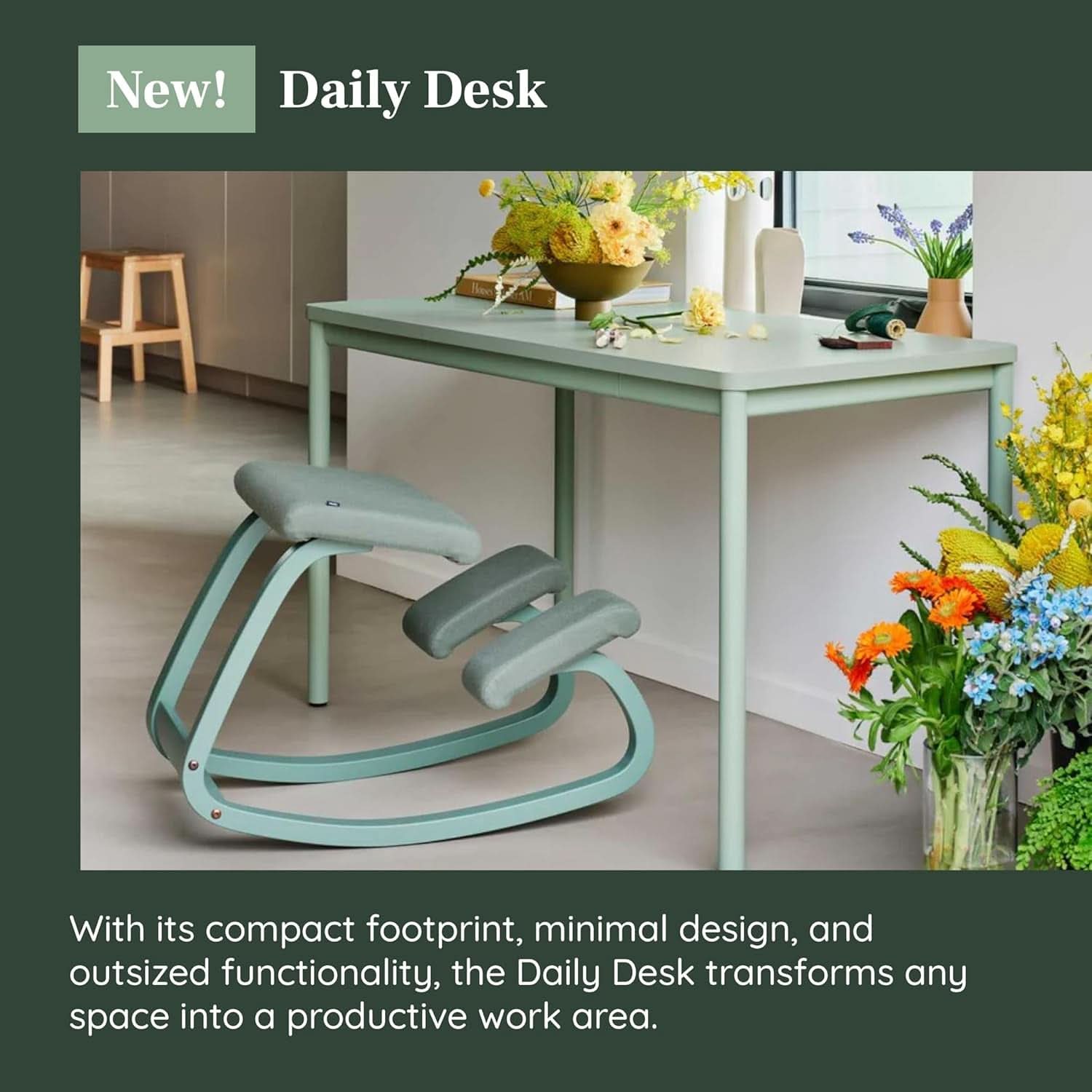 Elegant Home Office Desk with Effortless Assembly and Design
