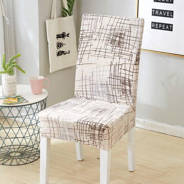 Elegant Kitchen Chair Covers Stretch Seat Covers For Chairs Slipcover Chair house chaise Furniture Covers Gray Chair cover Washable Anti dust Seat Slipcover Protector for Hotel Office Ceremony Banquet Wedding Party