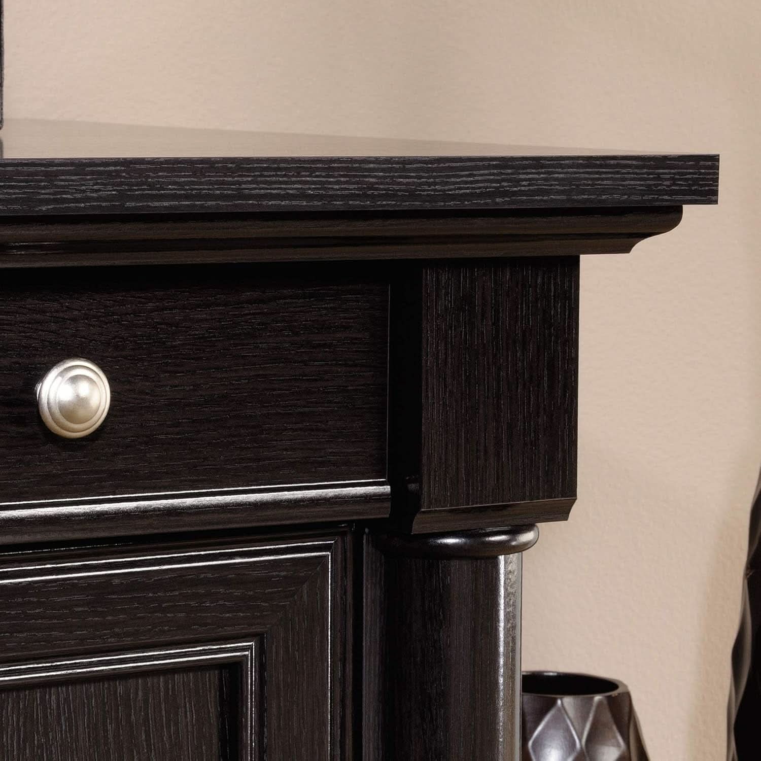Elegant L-Shaped Desk with Spacious Surface in Wind Oak