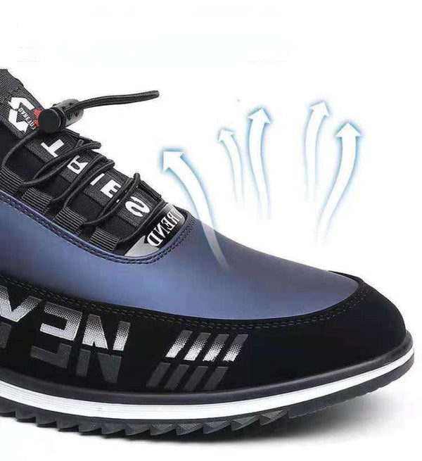 Elegant Leather Mens Luxury Casual Slip On Black Driving Fashion Sneakers Casual Walking Shoes Lightweight Anti-Slip Low Top Breathable Leather Mens Business Sneakers