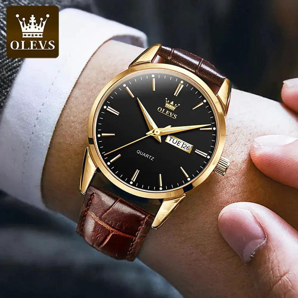 Elegant Leather Timepiece