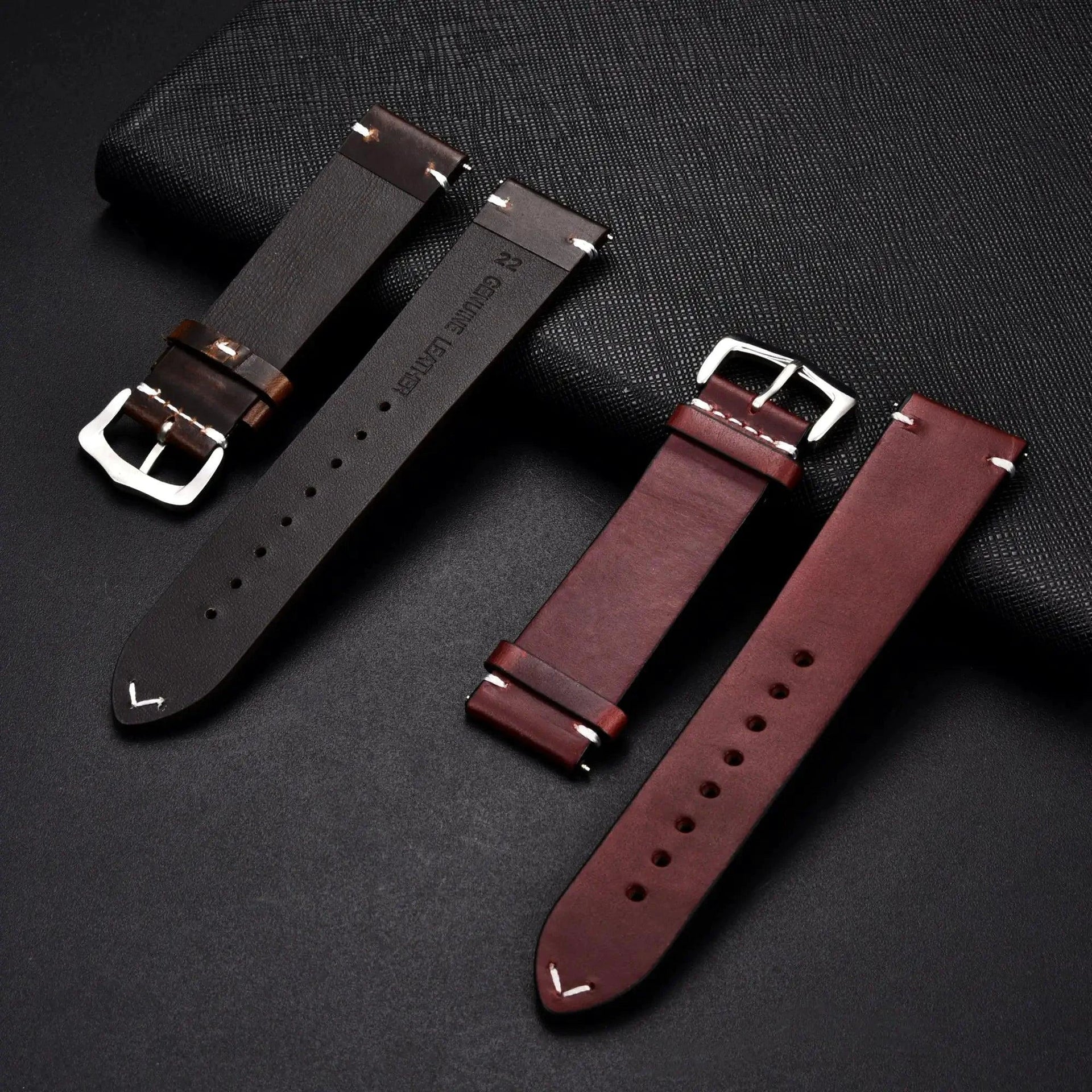 Elegant Leather Watch Band