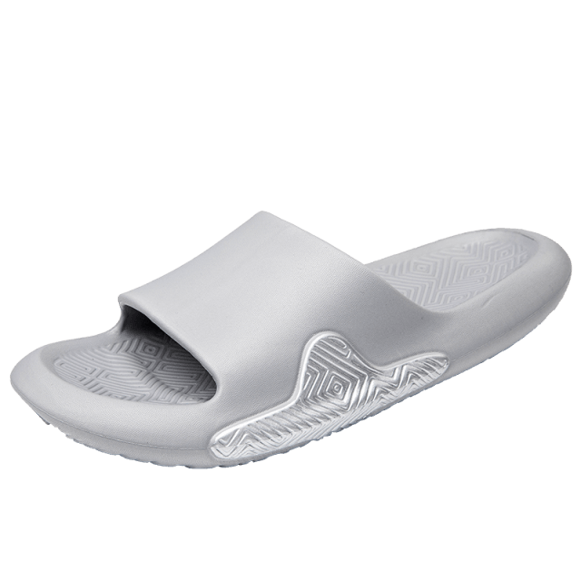 Elegant Men Black Soft Slides Light-Weight Anti-Slip Home Slippers Summer Anti-Odor House Shoes Unisex Shower Bathroom Slipper EVA Massage Foam Super Soft Non-Slip Slippers