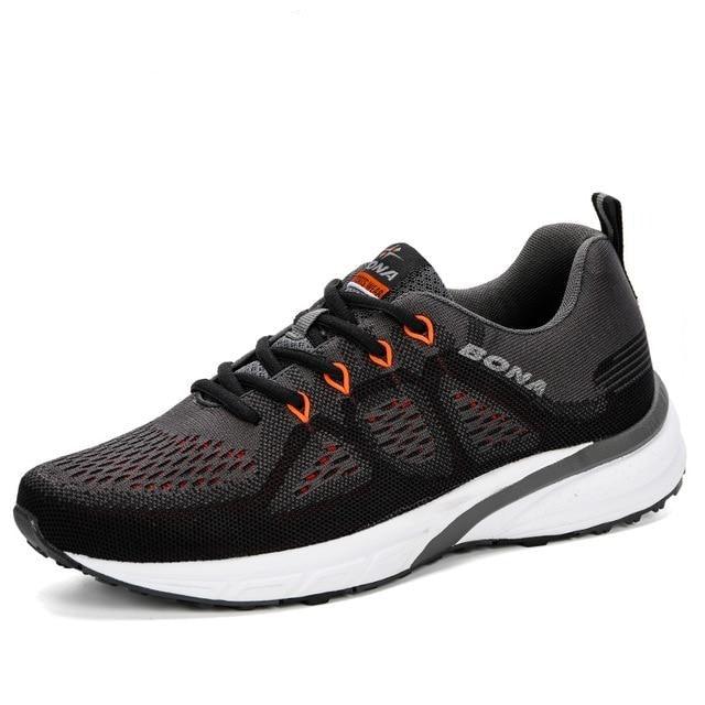 Elegant Mens Sneakers Sport Mesh Trainers Lightweight Running Shoes Outdoor Athletic Breathable Non-Slip Casual Comfortable Outdoor Sport Sneakers