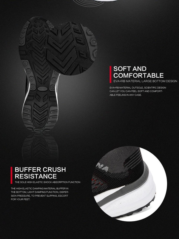 Elegant Mens Sneakers Sport Mesh Trainers Lightweight Running Shoes Outdoor Athletic Breathable Non-Slip Casual Comfortable Outdoor Sport Sneakers