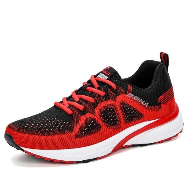Elegant Mens Sneakers Sport Mesh Trainers Lightweight Running Shoes Outdoor Athletic Breathable Non-Slip Casual Comfortable Outdoor Sport Sneakers
