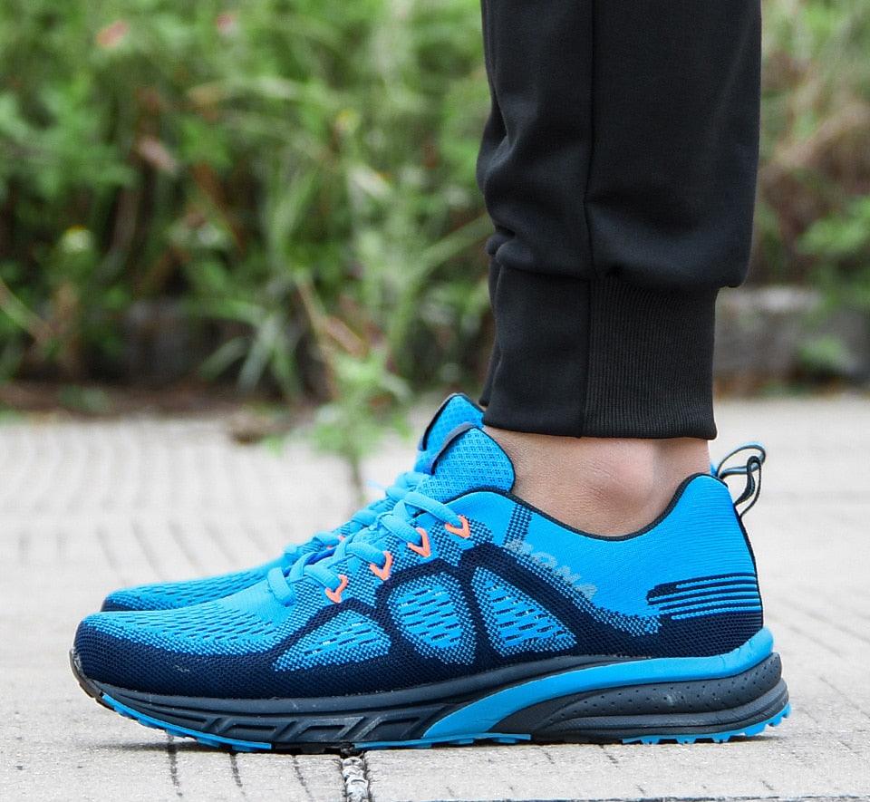 Elegant Mens Sneakers Sport Mesh Trainers Lightweight Running Shoes Outdoor Athletic Breathable Non-Slip Casual Comfortable Outdoor Sport Sneakers