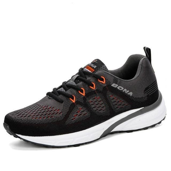 Elegant Mens Sneakers Sport Mesh Trainers Lightweight Running Shoes Outdoor Athletic Breathable Non-Slip Casual Comfortable Outdoor Sport Sneakers