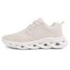 Elegant Modern Mens Sneakers Platform Shoes White Trainers Casual Breathable Mesh Men Women Running Shoes Breathable Walking Sneakers Lightweight Athletic Tennis Casual Sport Sneakers - Beige / 36