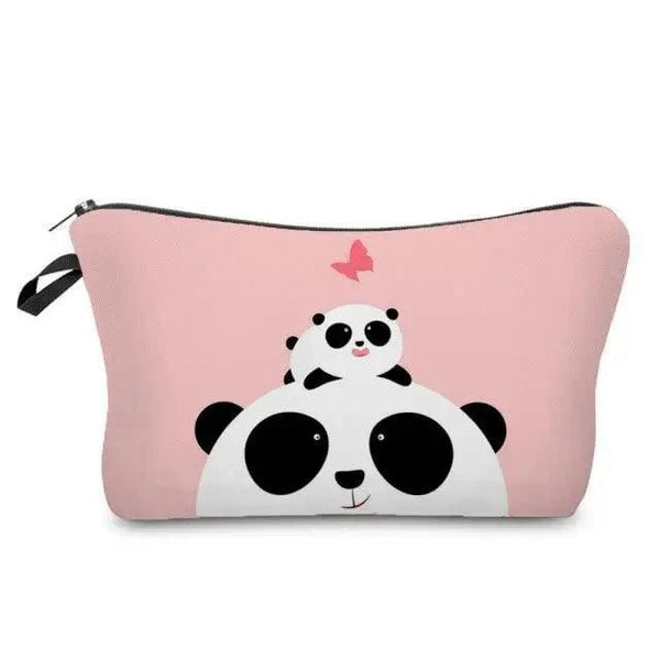 Elegant Multicolor Printed Large Capacity Pencil Case For Students Cute Cartoon Theme Stationary Cosmetic Bag