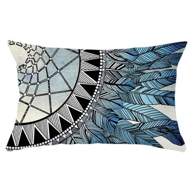 Elegant New Home Decoration Short Plush Pillow Case Feather Soft Rectangular Sofa Seat Bedroom Farmhouse Feather Decorative Throw Pillow Covers Home Decor 30x50CM