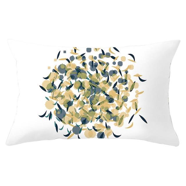 Elegant New Home Decoration Short Plush Pillow Case Feather Soft Rectangular Sofa Seat Bedroom Farmhouse Feather Decorative Throw Pillow Covers Home Decor 30x50CM