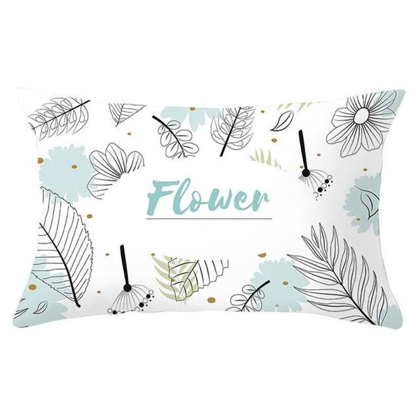 Elegant New Home Decoration Short Plush Pillow Case Feather Soft Rectangular Sofa Seat Bedroom Farmhouse Feather Decorative Throw Pillow Covers Home Decor 30x50CM