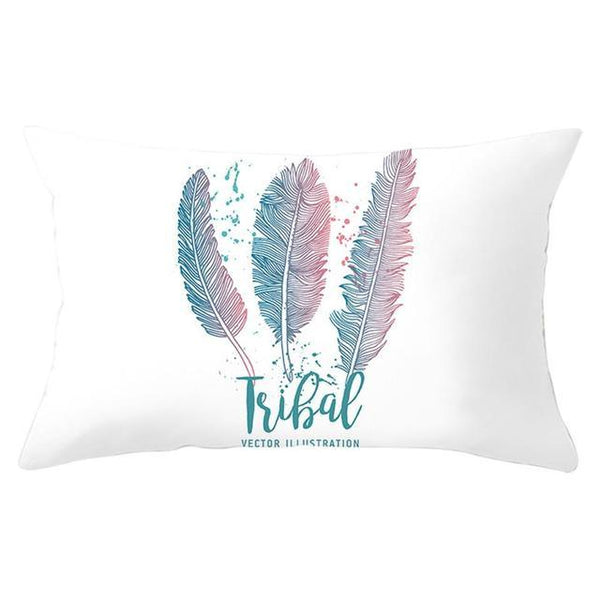 Elegant New Home Decoration Short Plush Pillow Case Feather Soft Rectangular Sofa Seat Bedroom Farmhouse Feather Decorative Throw Pillow Covers Home Decor 30x50CM