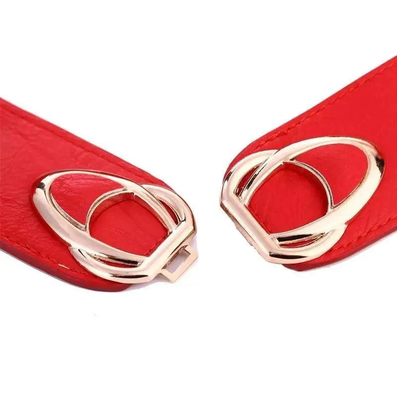 Elegant PU Leather Elastic Women Dress Belts Fashion Stretchy Thick Waist Dress Plus Size Waistbands For Women