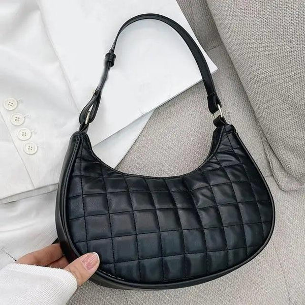 Elegant Pure Color Shoulder Underarm Bags, Casual Ladies Zipper Small Purse Top-handle Handbag For Ladies And Girls