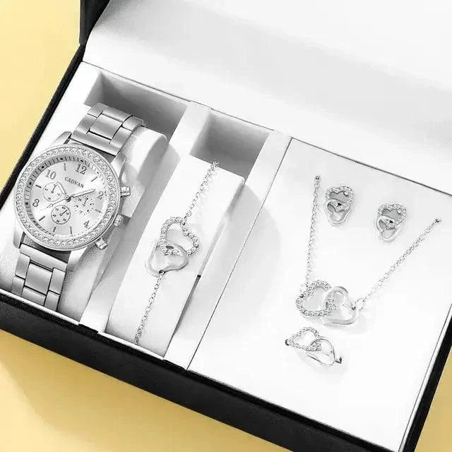 Elegant Rose Gold Watch Ensemble