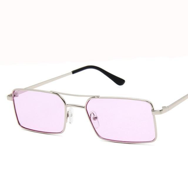 Elegant Square Sunglasses For Women Luxury Eyewear For Women/Men High Quality Metal Glasses For Women Outdoor Lightweight Sunglasses For Men Retro Design