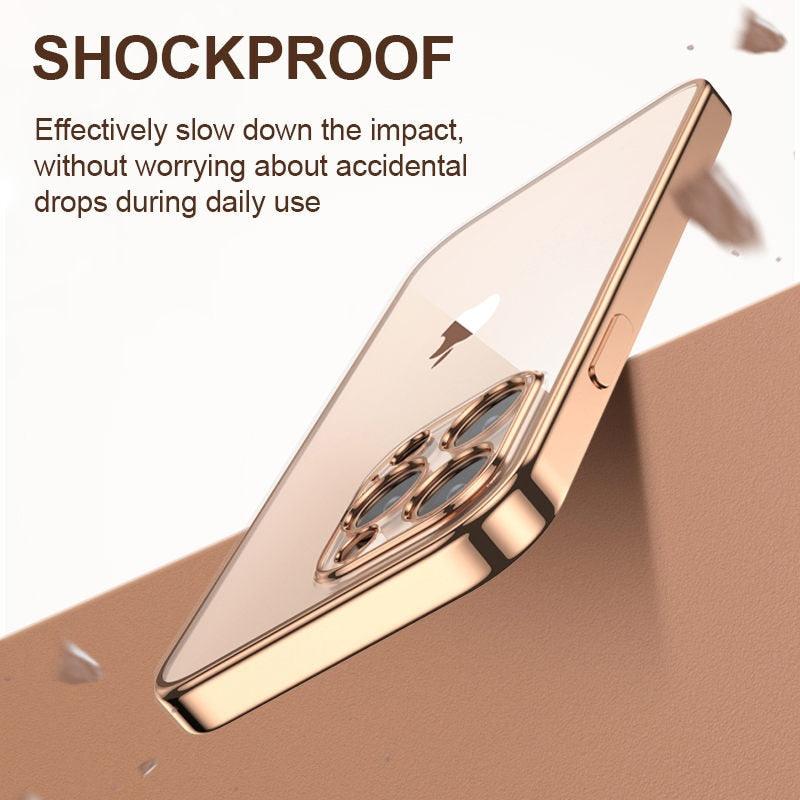 Elegant Unisex Clear Transparent Soft Case For iPhone 13 Pro Max 12 11 13Pro 14 Shockproof Ultra Thin Bumper Cover Luxury Cover Back Cover for iPhone