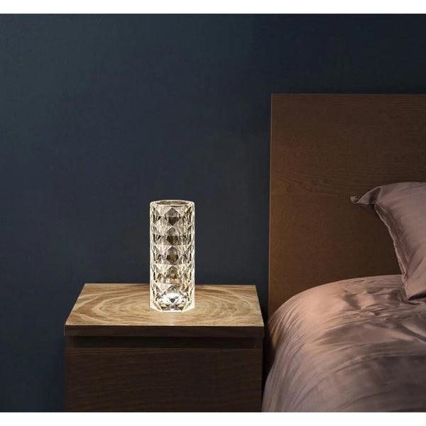 Elegant USB Table Lamp with 16-Color Crystal Lighting