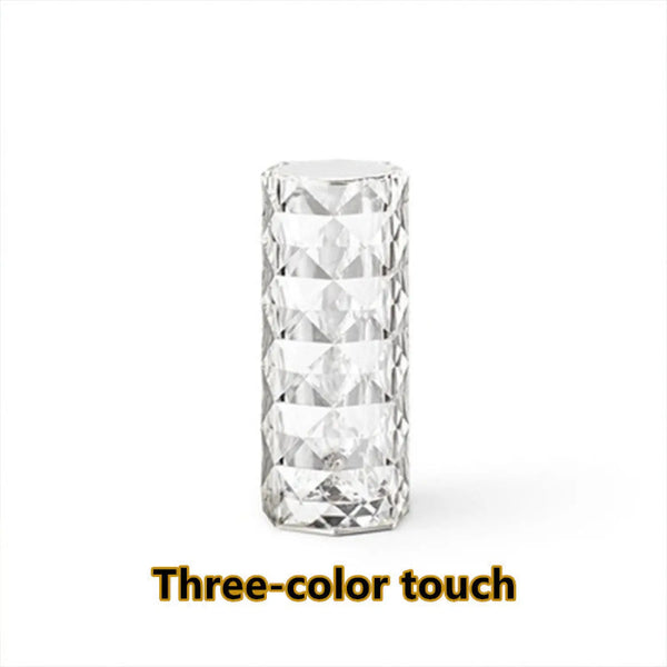 Elegant USB Table Lamp with 16-Color Crystal Lighting