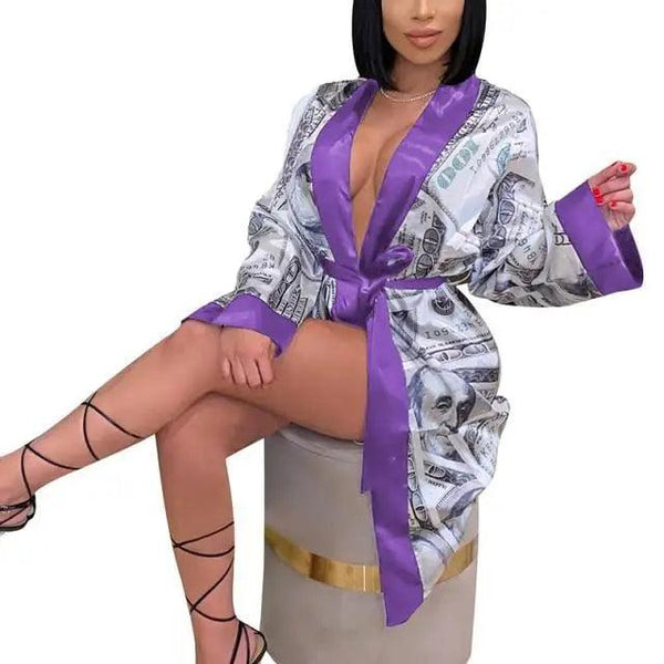 Elegant Women Indoor Robes Modern Design Bathrobes Ladies Long Sleepwear Soft And Comfortable Womens Bathrobes