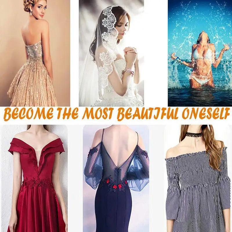 Elegant Women's Invisible Bra Super Push Up Seamless Self-Adhesive Sticky Wedding Party Front Strapless 8 10 12.5cm Cup Fly Bras